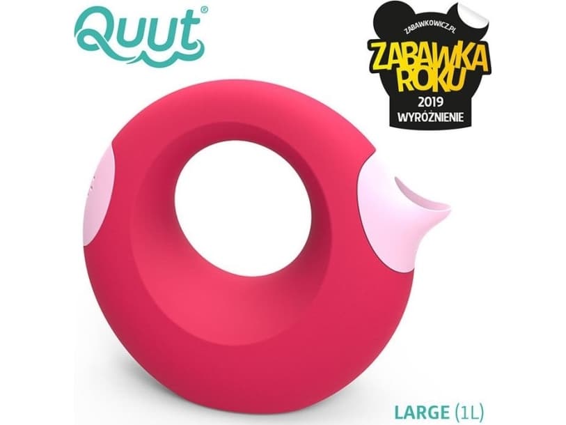 QUUT QUUT Large watering can Cana Cherry Red + Sweet Pink