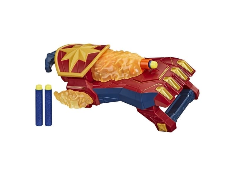 Nerf Marvel Avengers Captain Marvel Power Moves Photon Blast Dart-Launching Toy, Toy glove blaster, 5 År, Flicka, 10 År, Multifärg, Plast