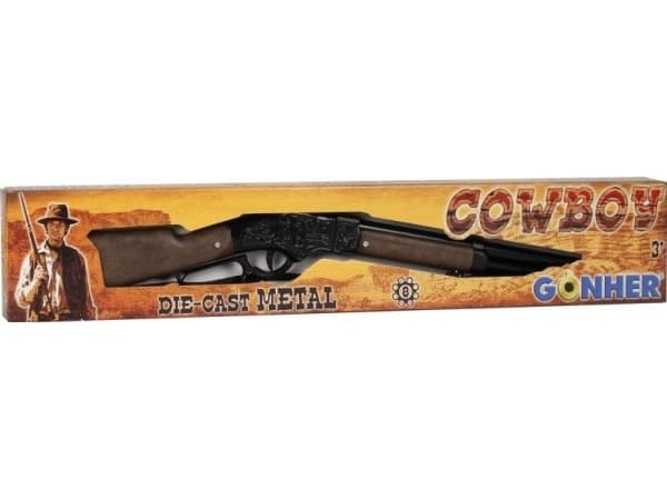 Pulio metallinen cowboy kivääri 8 patruunaa Gonher