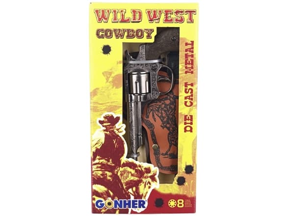 Gonher Metal cowboy revolver with a holster