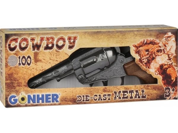 GONHER 101/0 METALL COWBOY REVOLVER 100 SKUD