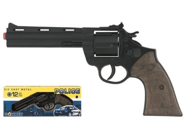 Pulio 12 runder GONHER 123/6 politi metallrevolver