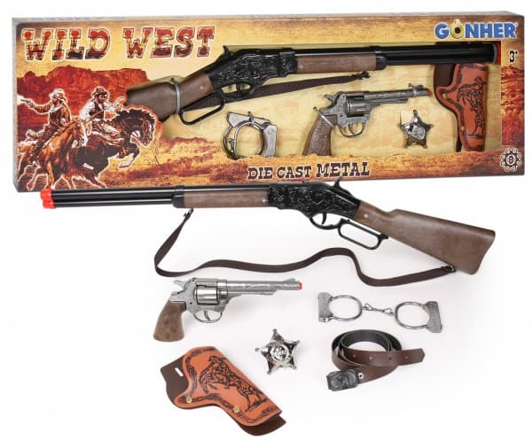 Pulis Gonher Guns GONHER sett med cowboyvåpen WILD-WEST, 498/0