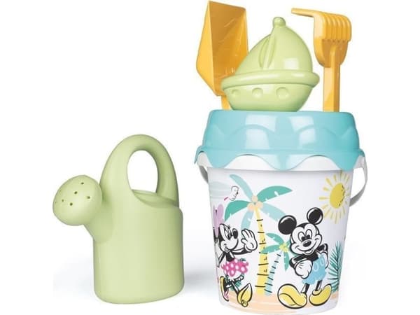 Smoby SMOBY Green Mickey Minnie Mouse bucket with sand accessories and bioplastic watering can