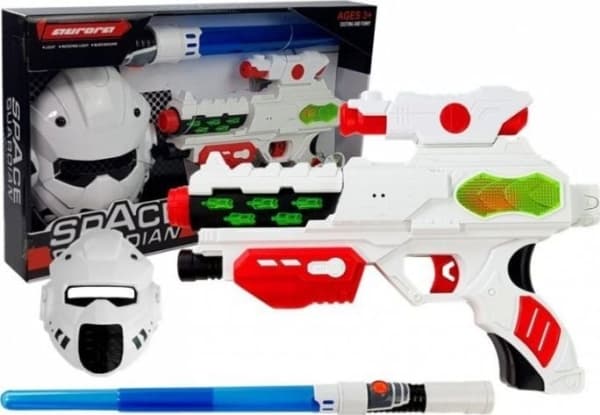 Lean Sport Space Laser Gun med glødende sverdmaske