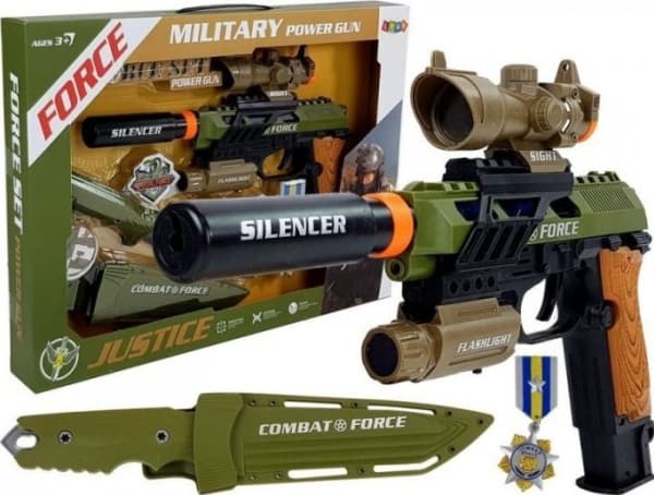 Lean Sport Military Gun Rifle Knife Medal Sight Sound