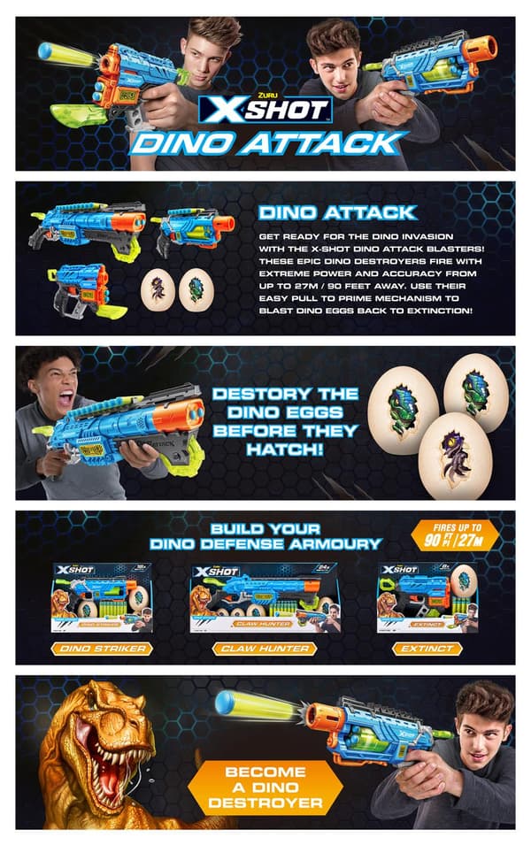 X-Shot Dino Attack Extinct Blaster