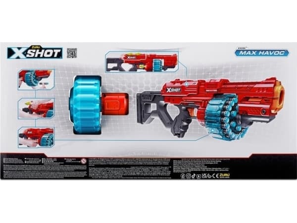 XShot ZURU X-SHOT ExcelMaxHavoc Launcher 48s 36446 40367