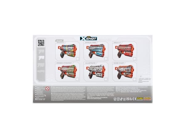 ZURU X-Shot Skins - Flux Apocalypse, Dart Blaster - Tikkapommi