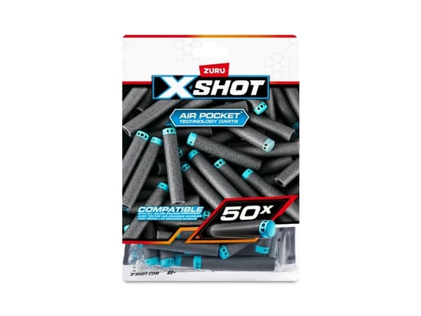 X-Shot Excel 50PK Refill Darts Foilbag