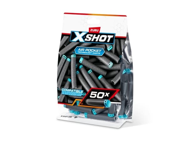 X-Shot Excel 50PK Refill Darts Foilbag