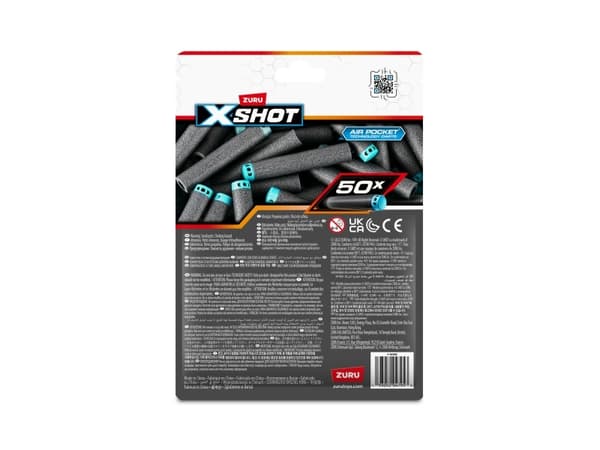 X-Shot Excel 50PK Refill Darts Foilbag