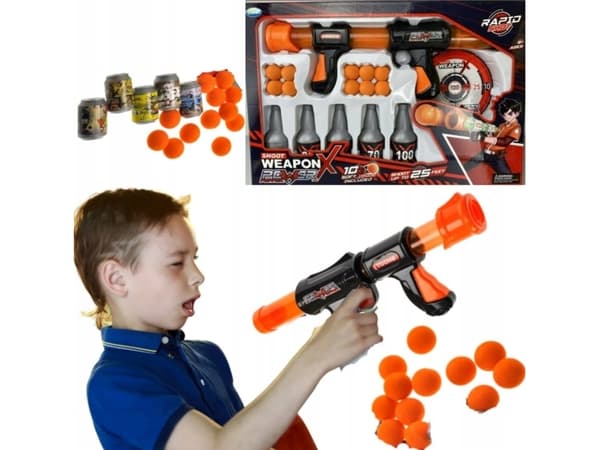 Maksik Foam BB Gun With Accessories Mega Rifle Light Weapon