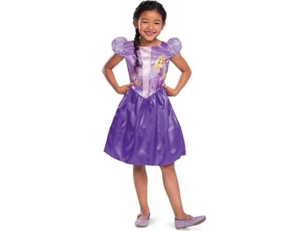 GoDan Rapunzel Bassic Costume - Tangled, størrelse M, 7-8 år gammel