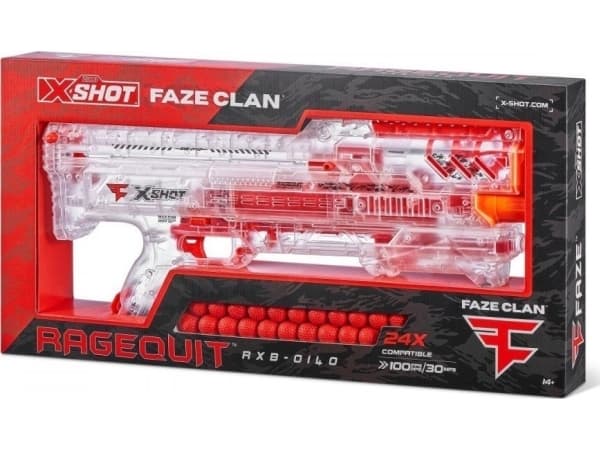 ZURU X-Shot FaZe Clan Ragequit Round, palloräjähdyslaite