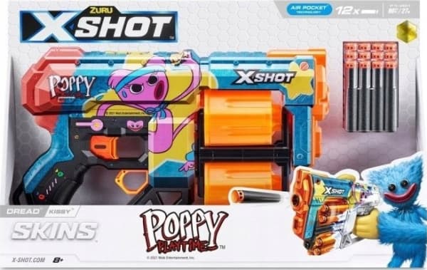 Zuru XShot Skins Dread Launcher 12 Kissy smiginis