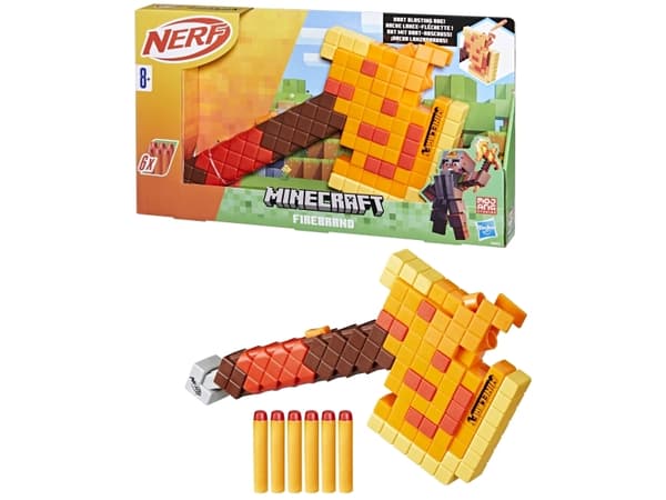 Nerf Minecraft Firebrand, Leksaksblaster, 8 År, 99 År, Minecraft