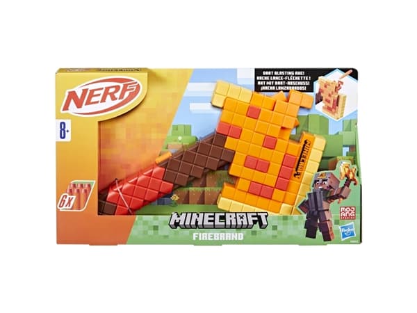 Nerf Minecraft Firebrand, Leksaksblaster, 8 År, 99 År, Minecraft