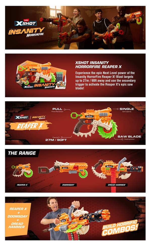 X-Shot Insanity Horrorfire Reaper X