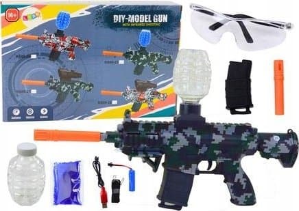 LeanToys Vattenbollspistol M416 Automatisk okularrem