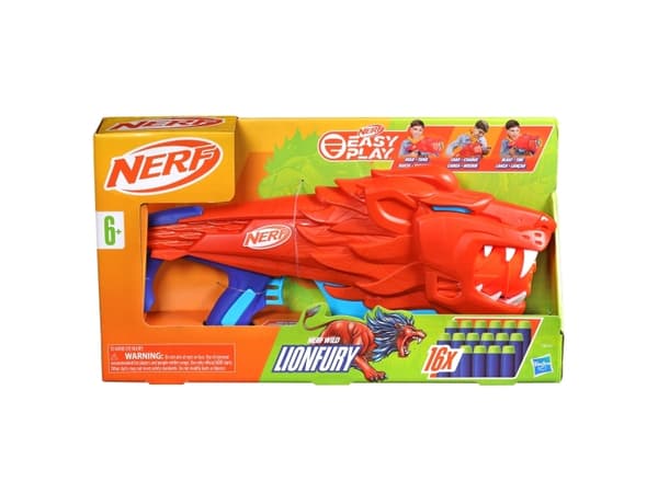 Nerf Junior Wild Wild Lionfury, räjähdystekninen lelu, 6 vuotta, 99 vuotta