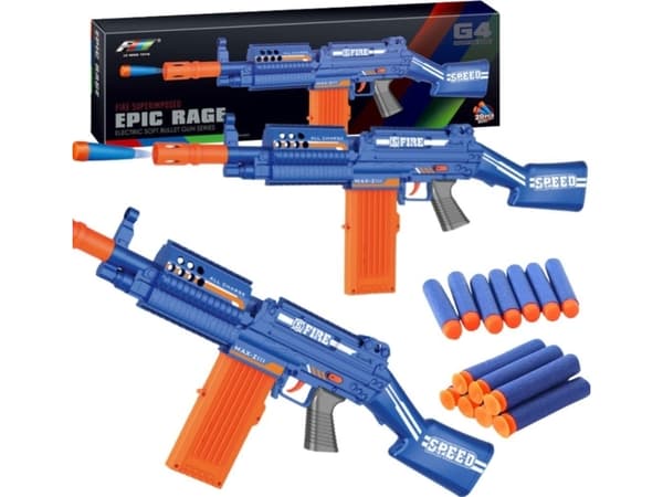 Foam gun and arrows with suction cup