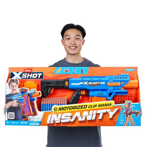 X-Shot Insanity Motorized Clip Mania Blaster