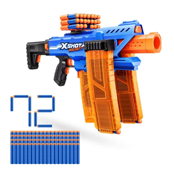 X-Shot Insanity Motorized Clip Mania Blaster
