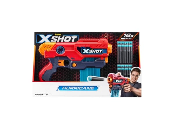XShot ZURU X-SHOT Excel Hurricane Launcher 16s 36440 40183