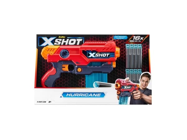 XShot ZURU X-SHOT Excel Hurricane Launcher 16s 36440 40183
