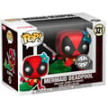 Miniatyrbild 4 av 4: Figuriner Pop &amp; Tee - Funko - Marvel Deadpool - Sjöjungfru - Storlek L - Flerfärgad