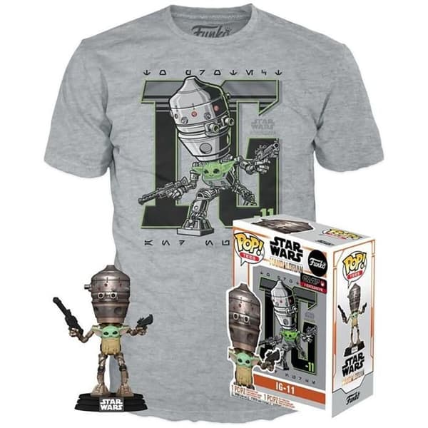 Figurine Funko POP - Star Wars - IG-11 med The Child - Specialutgåva - T-shirt ingår
