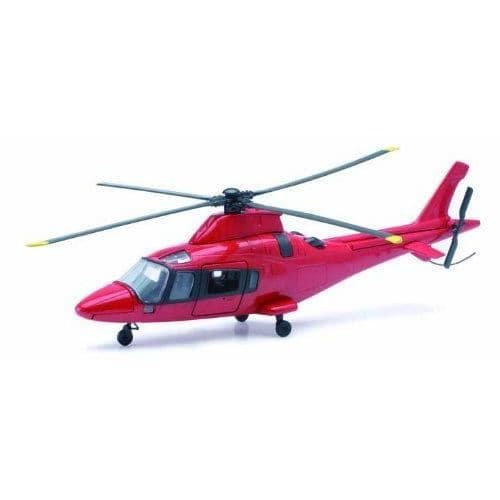 Miniatyrfordon - NEW RAY - Aw 109 Agusta Helikopter - Röd/vit - Skala 1/43