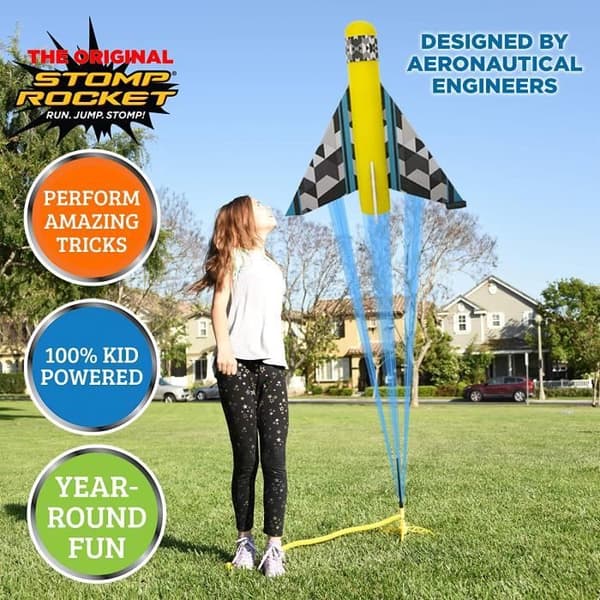 LOriginal Stomp Rocket Stunt Planes Laddar Wildcat
