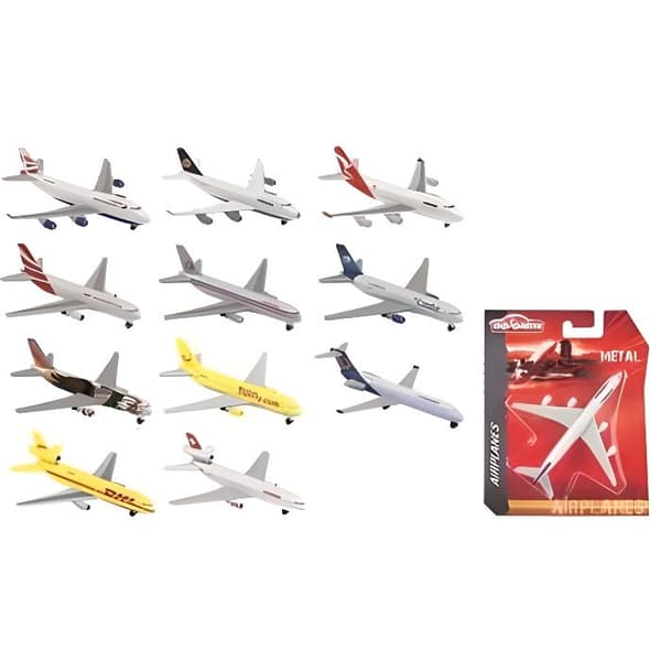 Metallflygplan - MAJORETTE - Licensierad flygplanssamling - Vit - Barn - Flerfärgad