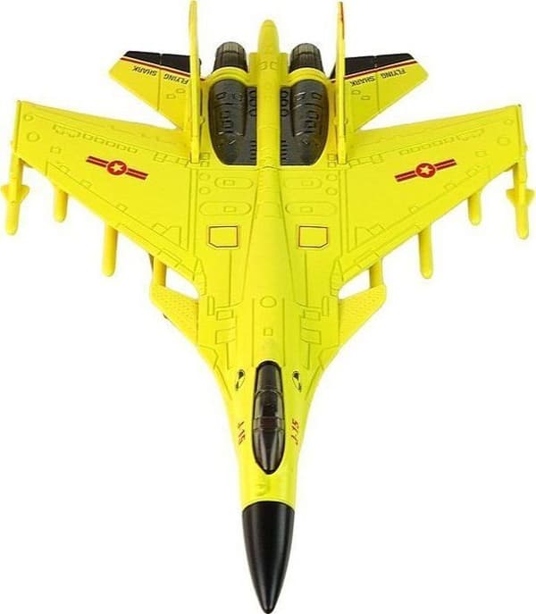 Aviation miniature Leantoys - 15411 - Fighter Avion Friction Drive 1:72 Gul