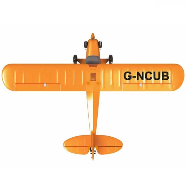 Aviation to Build - Piper J3 Cub G-NCUB SKYLARK 3D 6G 5-kanals 2,4Ghz RTF-fjärrkontroll Stuntflygplan