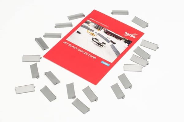 Aviation miniature Herpa - 536165 - Jet Blast Deflectors, modelltillverkning, Miniatyr, Collection, , Flerfärgad