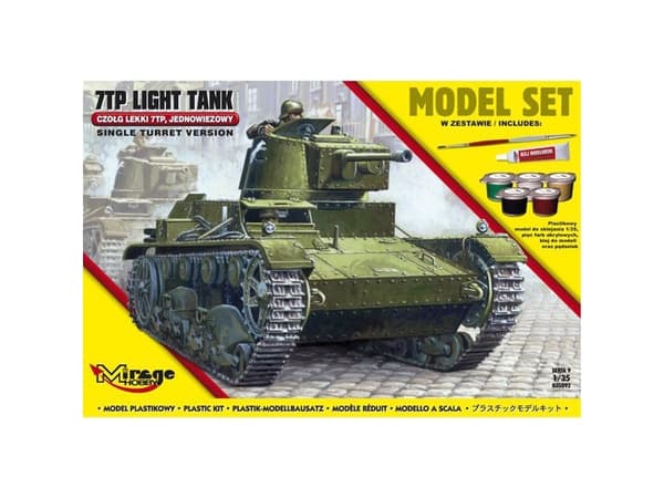 Mirage Hobby 835092 - Model Kit 7TP Light Tank Single Turret Model Kit