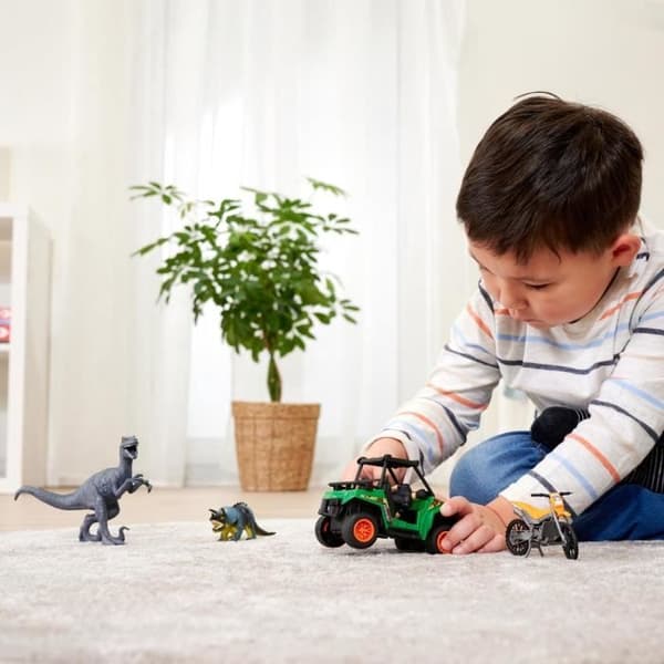 Dinosaur Hunter Box - Dickie - Indeholder 1 leddelt figur og 2 dinosaurer