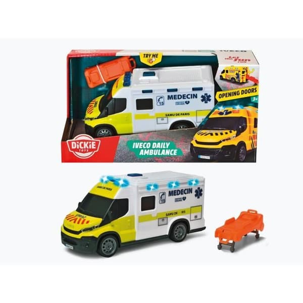 Samu ambulance - Dickie - IVECO Daily - Friløb - Lyd- og lyseffekter