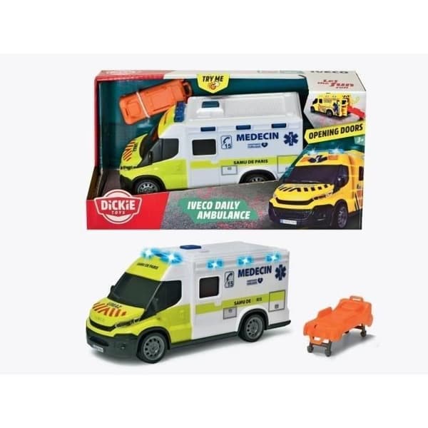 Samu ambulance - Dickie - IVECO Daily - Friløb - Lyd- og lyseffekter