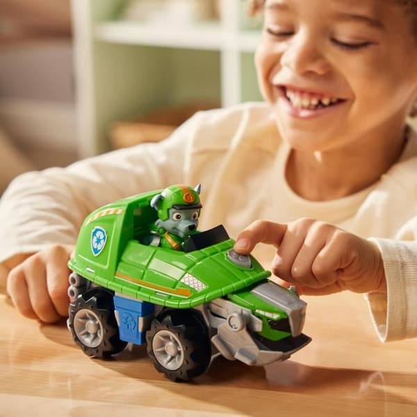 SPIN MASTER KØRETØJ + ROCKY JUNGLE HVALPE FIGUR PAW Patrol