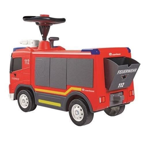 Smoby - Stor brandbil med vandkanon - Rat med horn - Vandkanonfunktion - H 440 mm - Fra 2 år - Lavet i Europa