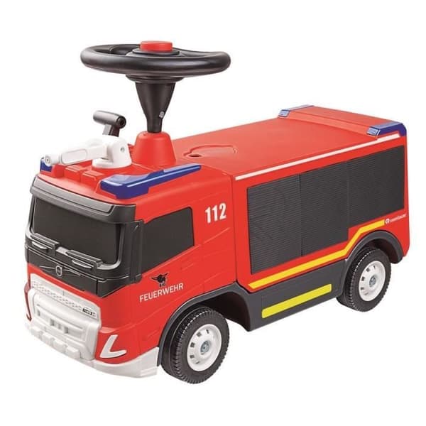 Smoby - Stor brandbil med vandkanon - Rat med horn - Vandkanonfunktion - H 440 mm - Fra 2 år - Lavet i Europa