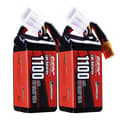 Miniatyrbillede 1 af 2: Lipo Batteri, 222V 6S, 120C Afladningshastighed, XT60 Stik, 1100 6S 120C 2 stk
