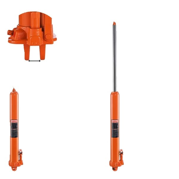 Hydraulisk långslagig domkraft, kapacitet på 3/8 ton, enkelkolvspump, 3T Enkel Pump
