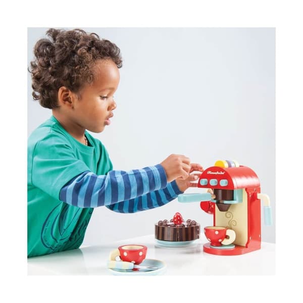 Kapsel kaffemaskin barnleksak av trä från Le Toy Van