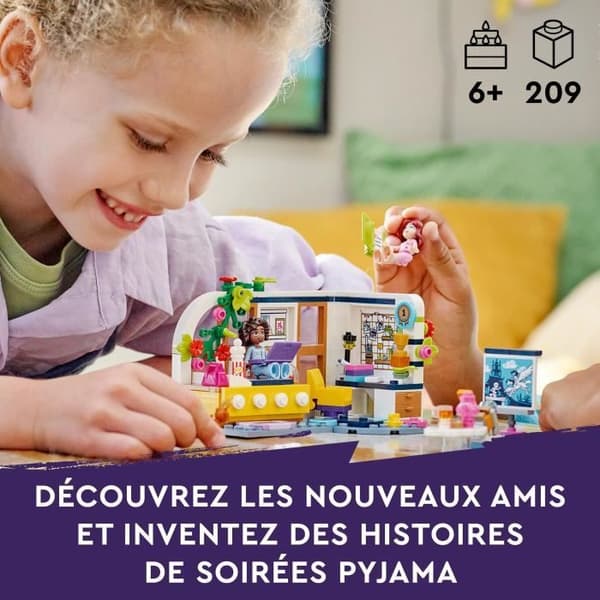 LEGO® Friends 41740 Aliyas rum, leksak med Paisleyfigur och valp, barn 6 år