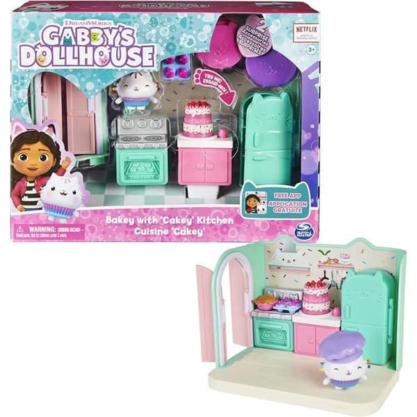 Gabby och det magiska huset - Petit Chou's Kitchen Deluxe Playset - 1 figur + tillbehör